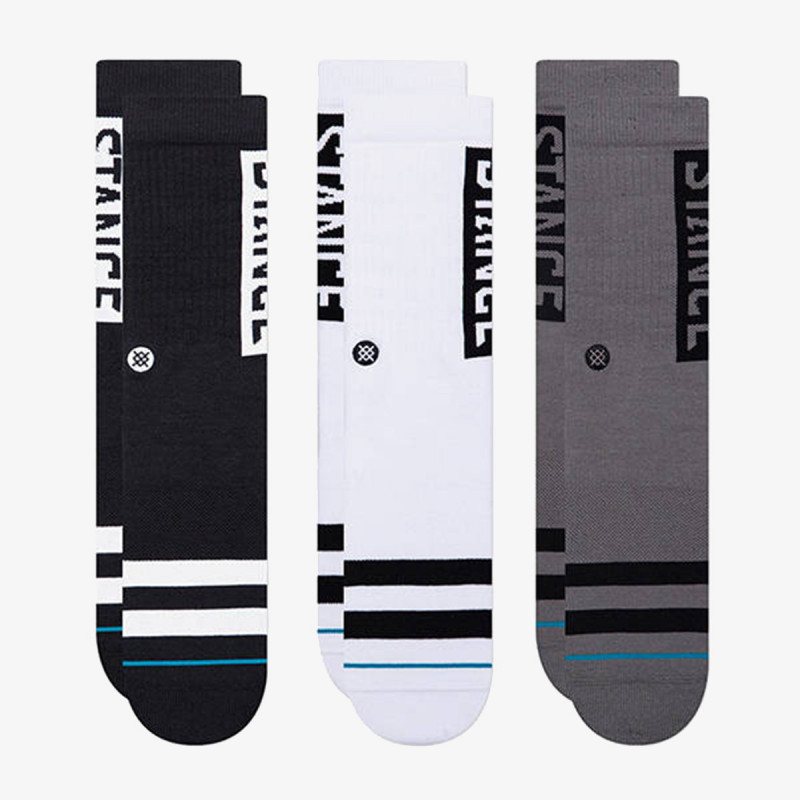 Stance Çorape A556C20OG3-BLW STANCE OG 3 PACK BLACKWHI 