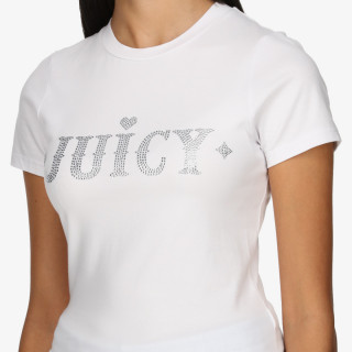 Juicy Couture Bluzë FITTED T-SHIRT WITH RODEO JUICY DIAMANTE 